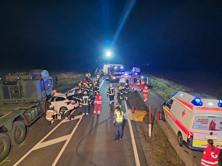 Verkehrsunfall: B148 – Umfahrung Obernberg